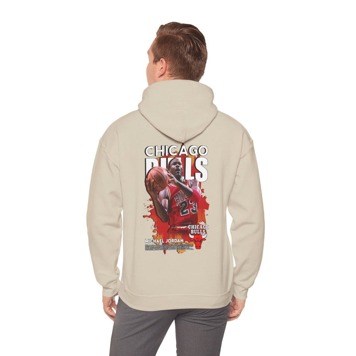 Michael Jordan Chicago Bulls Hoodie - Retro Sports Sweatshirt for Basketball Fans - Sand - S - Michael Jordan Chicago Bulls Hoodie - Retro Sports Sweatshirt for Basketball Fans - Tatoo Tee