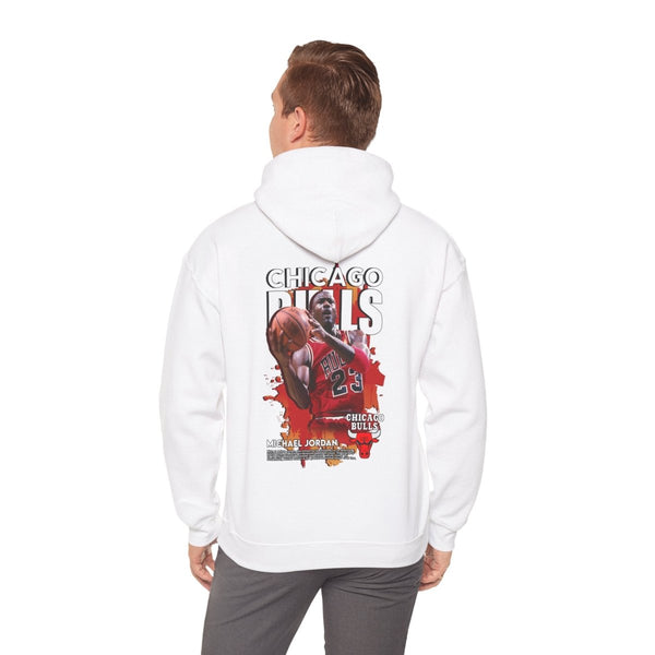 Michael Jordan Chicago Bulls Hoodie - Retro Sports Sweatshirt for Basketball Fans - White - S - Michael Jordan Chicago Bulls Hoodie - Retro Sports Sweatshirt for Basketball Fans - Tatoo Tee