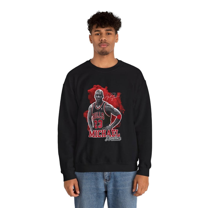 Michael Jordan Crewneck Sweatshirt, Vintage Sports Apparel, Basketball Fan Gift - S - Black - Michael Jordan Crewneck Sweatshirt, Vintage Sports Apparel, Basketball Fan Gift - Tatoo Tee