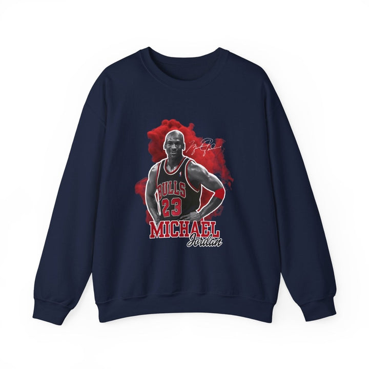 Michael Jordan Crewneck Sweatshirt, Vintage Sports Apparel, Basketball Fan Gift - S - Navy - Michael Jordan Crewneck Sweatshirt, Vintage Sports Apparel, Basketball Fan Gift - Tatoo Tee