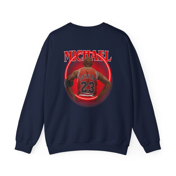 Michael Jordan Crewneck Sweatshirt, Vintage Sports Apparel, Basketball Fan Gift - S - Navy - Michael Jordan Crewneck Sweatshirt, Vintage Sports Apparel, Basketball Fan Gift - Tatoo Tee