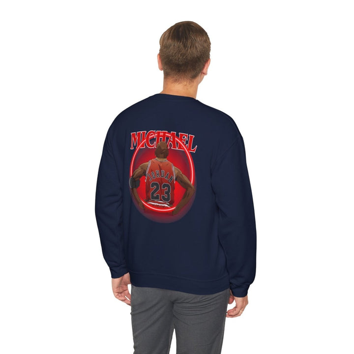 Michael Jordan Crewneck Sweatshirt, Vintage Sports Apparel, Basketball Fan Gift - S - Navy - Michael Jordan Crewneck Sweatshirt, Vintage Sports Apparel, Basketball Fan Gift - Tatoo Tee