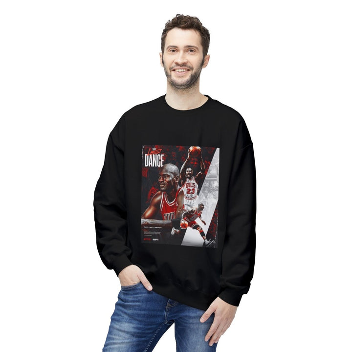 Michael Jordan Dance Crewneck Sweatshirt, Unisex Fleece, Sports Apparel - Black - S - Michael Jordan Dance Crewneck Sweatshirt, Unisex Fleece, Sports Apparel - Tatoo Tee