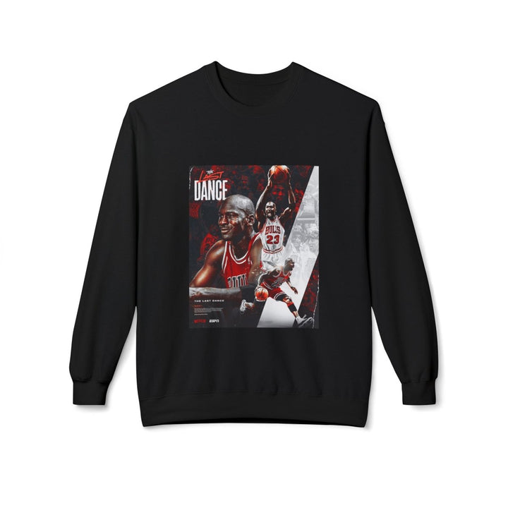 Michael Jordan Dance Crewneck Sweatshirt, Unisex Fleece, Sports Apparel - Black - S - Michael Jordan Dance Crewneck Sweatshirt, Unisex Fleece, Sports Apparel - Tatoo Tee