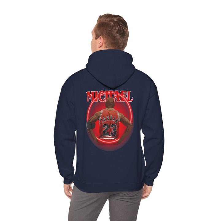 Michael Jordan Tribute Hoodie, Sporty Sweatshirt, Basketball Fan Gear, Unisex Hoodie - Navy - S - Michael Jordan Tribute Hoodie, Sporty Sweatshirt, Basketball Fan Gear, Unisex Hoodie - Tatoo Tee