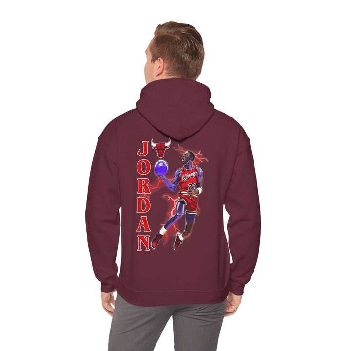 Michael Jordan Tribute Hoodie, Unisex Heavy Blend Sweatshirt, Basketball Apparel - Maroon - S - Michael Jordan Tribute Hoodie, Unisex Heavy Blend Sweatshirt, Basketball Apparel - Tatoo Tee