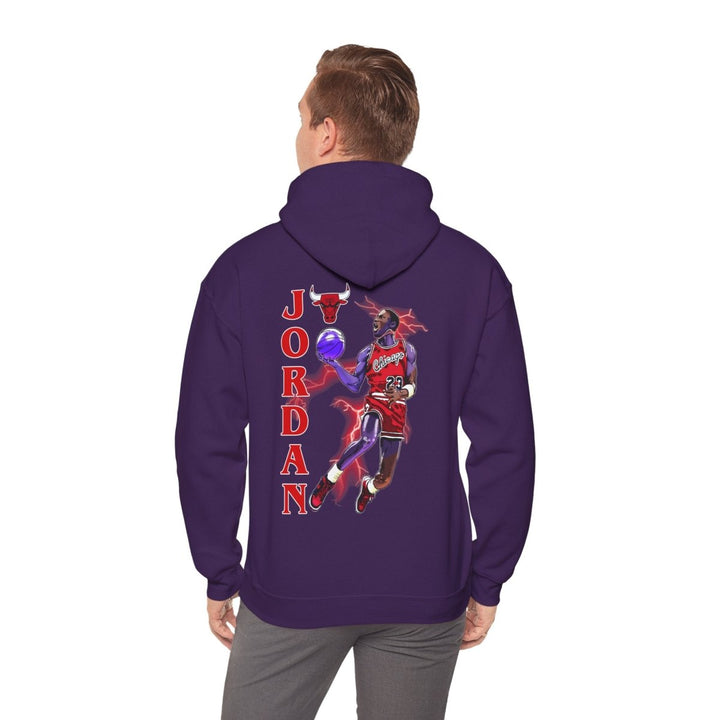 Michael Jordan Tribute Hoodie, Unisex Heavy Blend Sweatshirt, Basketball Apparel - Purple - S - Michael Jordan Tribute Hoodie, Unisex Heavy Blend Sweatshirt, Basketball Apparel - Tatoo Tee