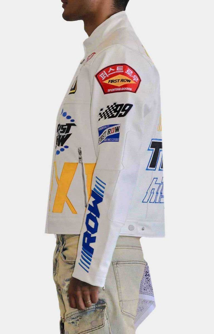 MOTOR RACING LEATHER JACKET - S - MOTOR RACING LEATHER JACKET - Tatoo Tee