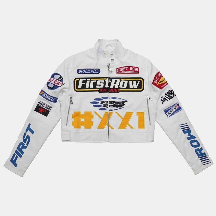 MOTOR RACING LEATHER JACKET - S - MOTOR RACING LEATHER JACKET - Tatoo Tee
