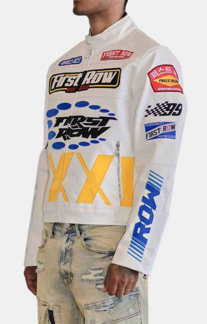 MOTOR RACING LEATHER JACKET - S - MOTOR RACING LEATHER JACKET - Tatoo Tee