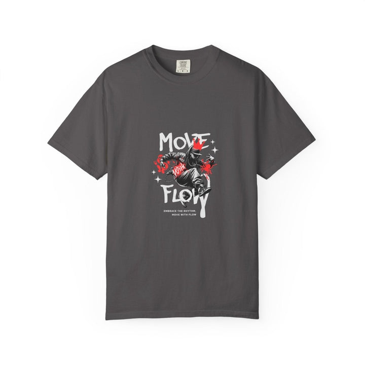 Move & Flow Unisex Garment - Dyed T-Shirt | Motivational Graphic Tee - Navy - S - Move & Flow Unisex Garment - Dyed T-Shirt | Motivational Graphic Tee - Tatoo Tee