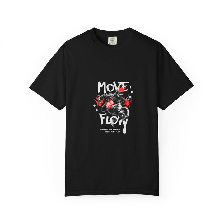 Move & Flow Unisex Garment - Dyed T-Shirt | Motivational Graphic Tee - Navy - S - Move & Flow Unisex Garment - Dyed T-Shirt | Motivational Graphic Tee - Tatoo Tee