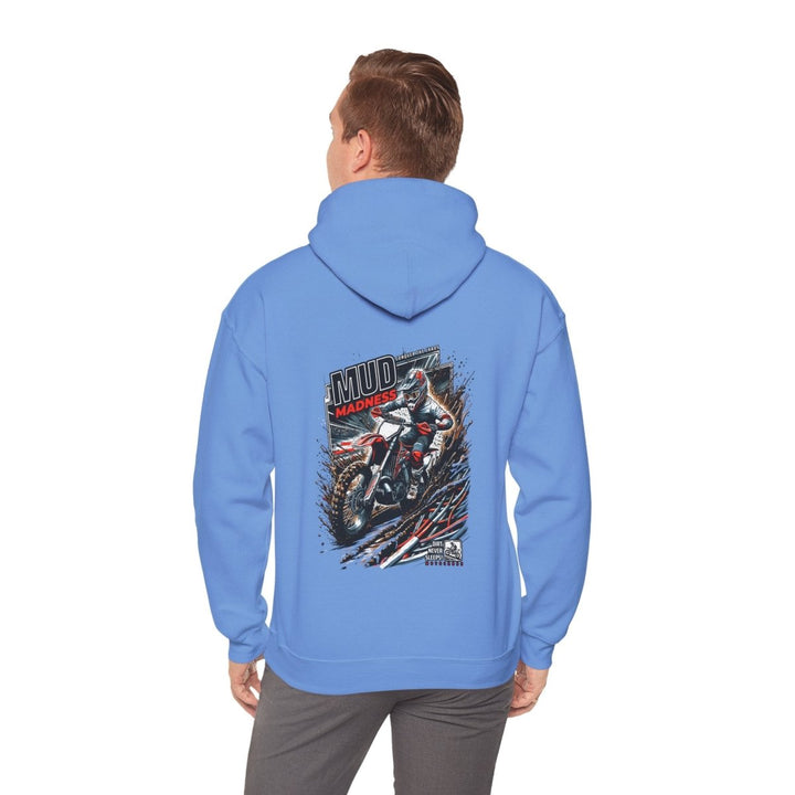 Mud Madness Unisex Hoodie - Perfect for Off - Road Enthusiasts - Carolina Blue - S - Mud Madness Unisex Hoodie - Perfect for Off - Road Enthusiasts - Tatoo Tee