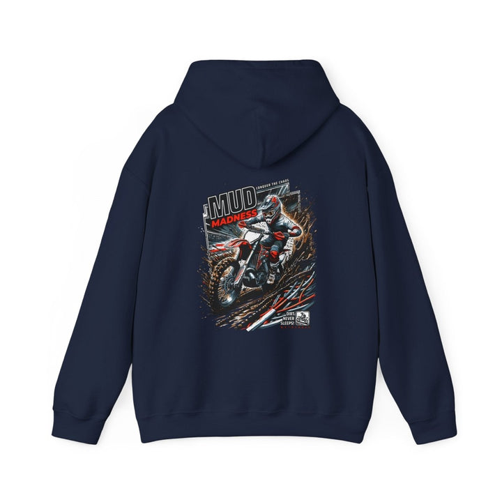Mud Madness Unisex Hoodie - Perfect for Off - Road Enthusiasts - Red - S - Mud Madness Unisex Hoodie - Perfect for Off - Road Enthusiasts - Tatoo Tee