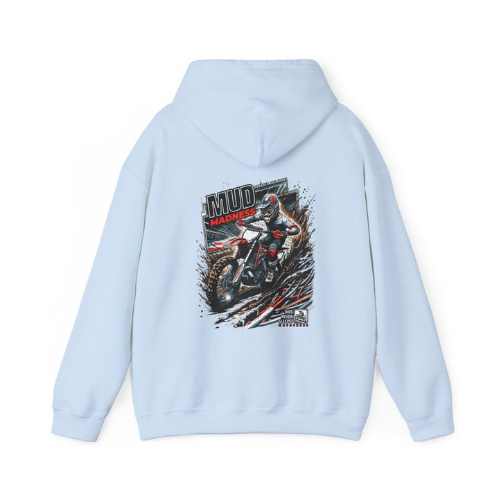 Mud Madness Unisex Hoodie - Perfect for Off - Road Enthusiasts - Red - S - Mud Madness Unisex Hoodie - Perfect for Off - Road Enthusiasts - Tatoo Tee