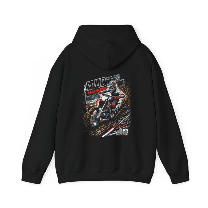 Mud Madness Unisex Hoodie - Perfect for Off - Road Enthusiasts - Red - S - Mud Madness Unisex Hoodie - Perfect for Off - Road Enthusiasts - Tatoo Tee