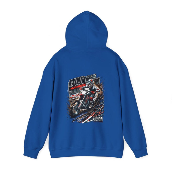 Mud Madness Unisex Hoodie - Perfect for Off - Road Enthusiasts - Red - S - Mud Madness Unisex Hoodie - Perfect for Off - Road Enthusiasts - Tatoo Tee