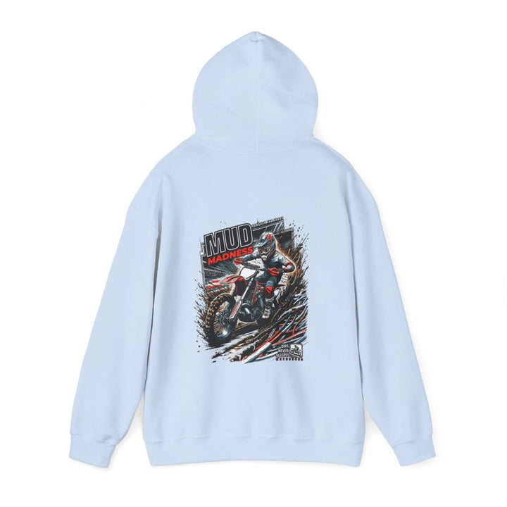 Mud Madness Unisex Hoodie - Perfect for Off - Road Enthusiasts - Red - S - Mud Madness Unisex Hoodie - Perfect for Off - Road Enthusiasts - Tatoo Tee