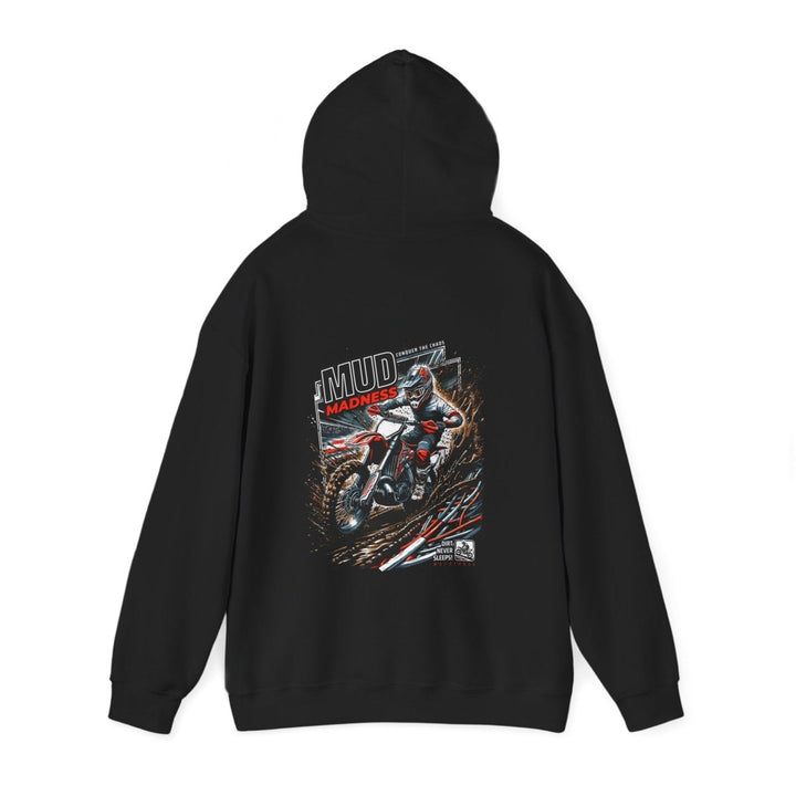 Mud Madness Unisex Hoodie - Perfect for Off - Road Enthusiasts - Red - S - Mud Madness Unisex Hoodie - Perfect for Off - Road Enthusiasts - Tatoo Tee