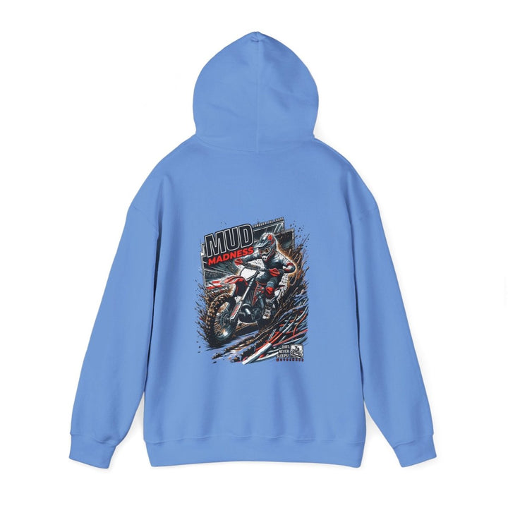 Mud Madness Unisex Hoodie - Perfect for Off - Road Enthusiasts - Red - S - Mud Madness Unisex Hoodie - Perfect for Off - Road Enthusiasts - Tatoo Tee