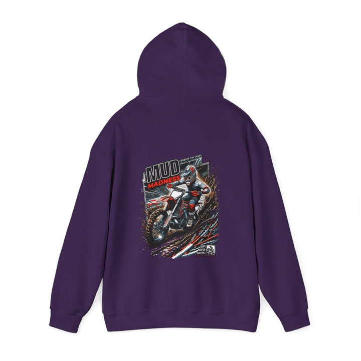 Mud Madness Unisex Hoodie - Perfect for Off - Road Enthusiasts - Red - S - Mud Madness Unisex Hoodie - Perfect for Off - Road Enthusiasts - Tatoo Tee