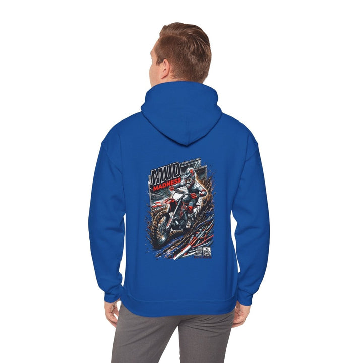 Mud Madness Unisex Hoodie - Perfect for Off - Road Enthusiasts - Royal - S - Mud Madness Unisex Hoodie - Perfect for Off - Road Enthusiasts - Tatoo Tee