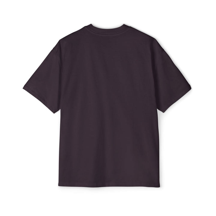 Nature's Harmony Floral Fox Oversized Tee for Men - Plum - L - Nature's Harmony Floral Fox Oversized Tee for Men - Tatoo Tee
