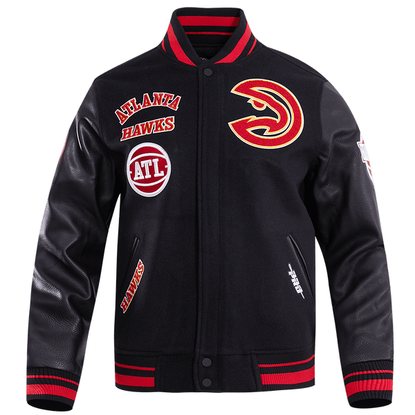NBA ATLANTA HAWKS RETRO CLASSIC RIB WOOL VARSITY JACKET