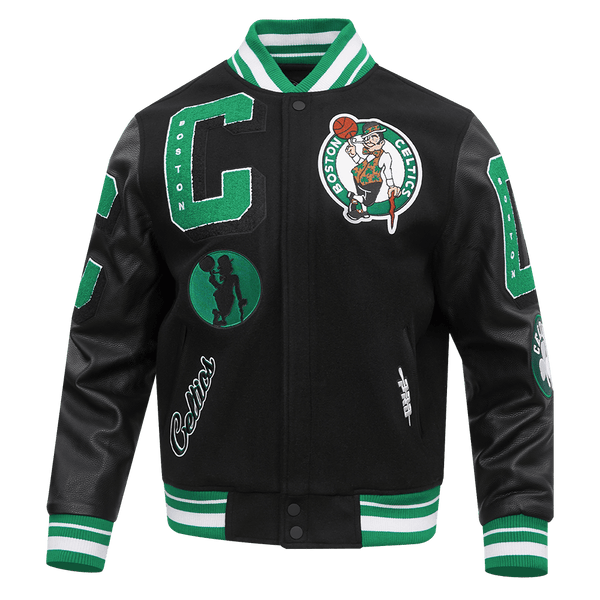 NBA BOSTON CELTICS MASHUP RIB WOOL VARSITY JACKET