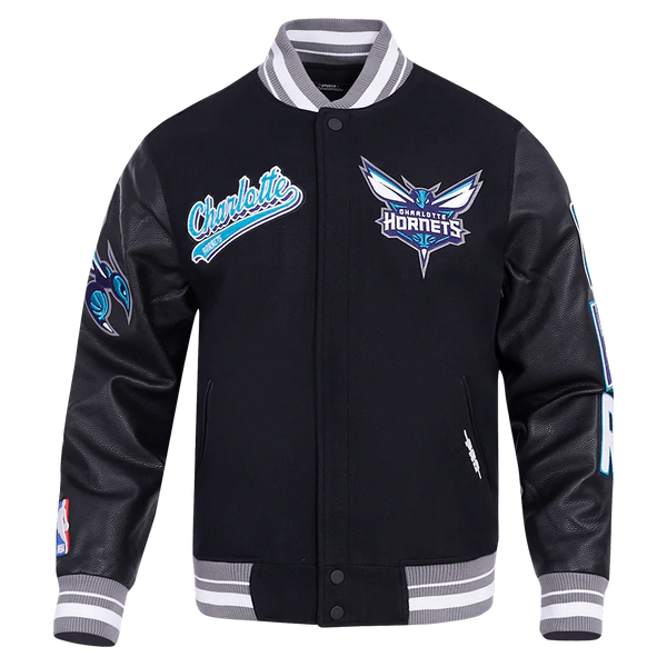 NBA CHARLOTTE HORNETS SCRIPT TAIL RIB WOOL VARSITY