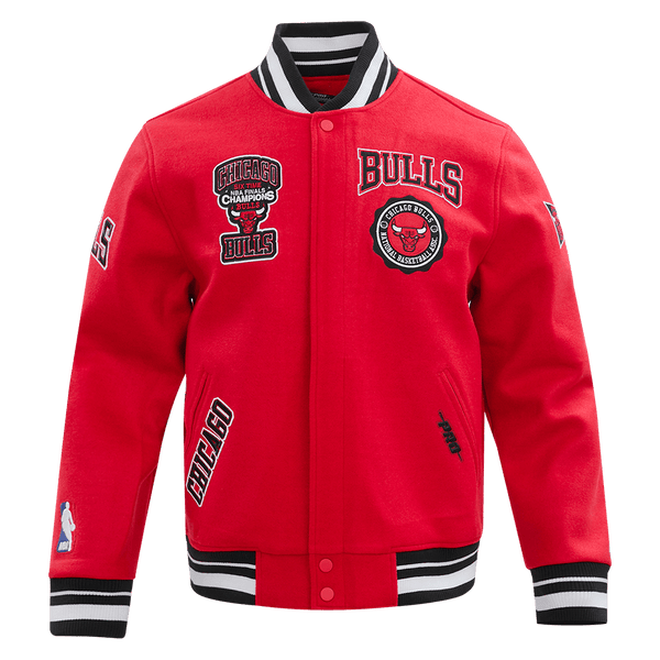 NBA CHICAGO BULLS CREST EMBLEM WOOL VARSITY JACKET