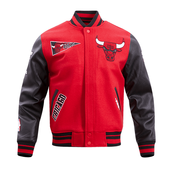 NBA CHICAGO BULLS RETRO CLASSIC RIB WOOL VARSITY JACKET
