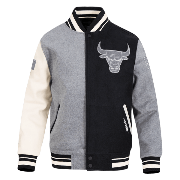 NBA CHICAGO BULLS REVERSE FRENCH TERRY WOOL VARSITY JACKET