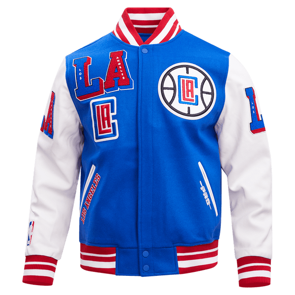 NBA LOS ANGELES CLIPPERS MASHUP RIB WOOL VARSITY JACKET