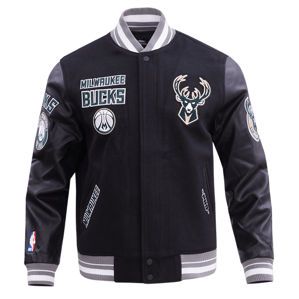 NBA MILWAUKEE BUCKS RETRO CLASSIC WOOL VARSITY JACKET