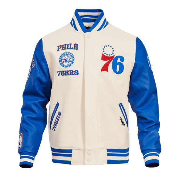 NBA PHILADELPHIA 76ERS RETRO CLASSIC WOOL VARSITY JACKET