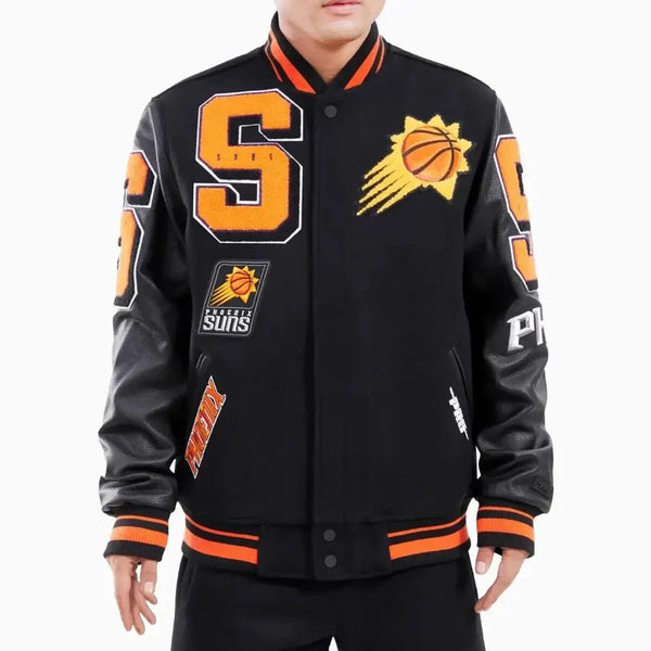 NBA Phoenix Suns Mashup Logo Varsity Jacket