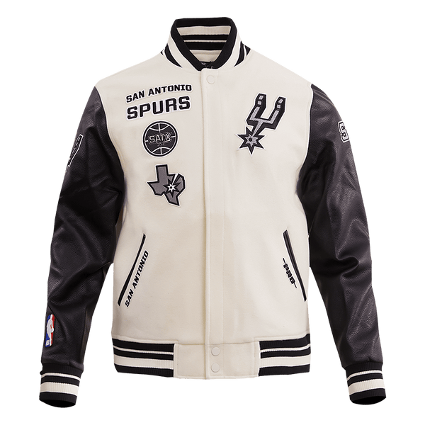 NBA SAN ANTONIO SPURS RETRO CLASSIC WOOL VARSITY JACKET