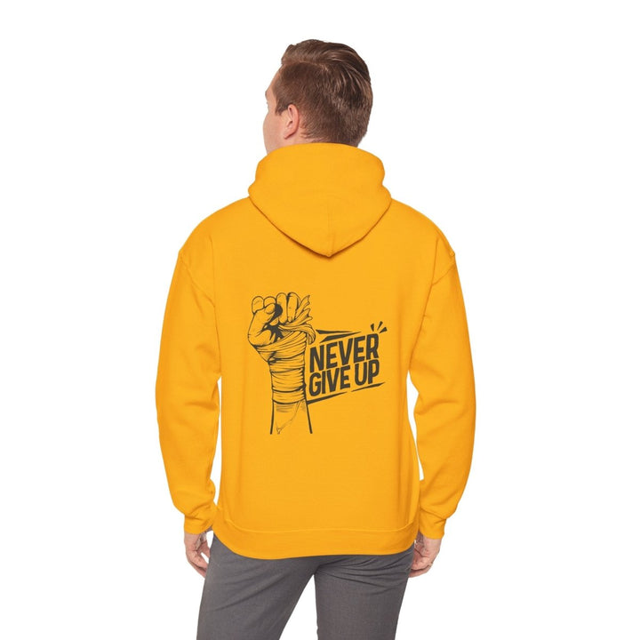 Never Give Up Motivational Hoodie | Unisex Heavy Blend™ Sweatshirt for Inspiration and Comfort - Red - S - Never Give Up Motivational Hoodie | Unisex Heavy Blend™ Sweatshirt for Inspiration and Comfort - Tatoo Tee