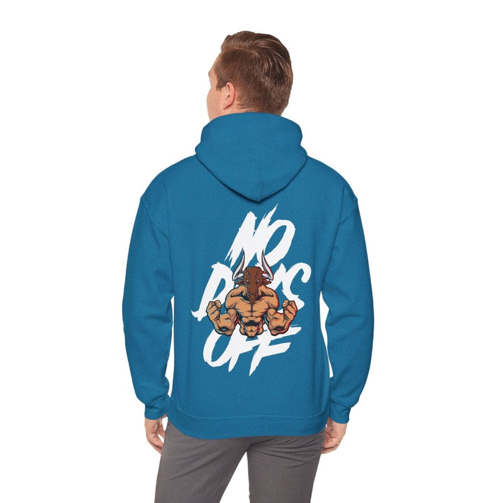 No Dogs Off Unisex Heavy Blend™ Hooded Sweatshirt - Stylish Casual Wear for Animal Lovers - Antique Sapphire - S - No Dogs Off Unisex Heavy Blend™ Hooded Sweatshirt - Stylish Casual Wear for Animal Lovers - Tatoo Tee