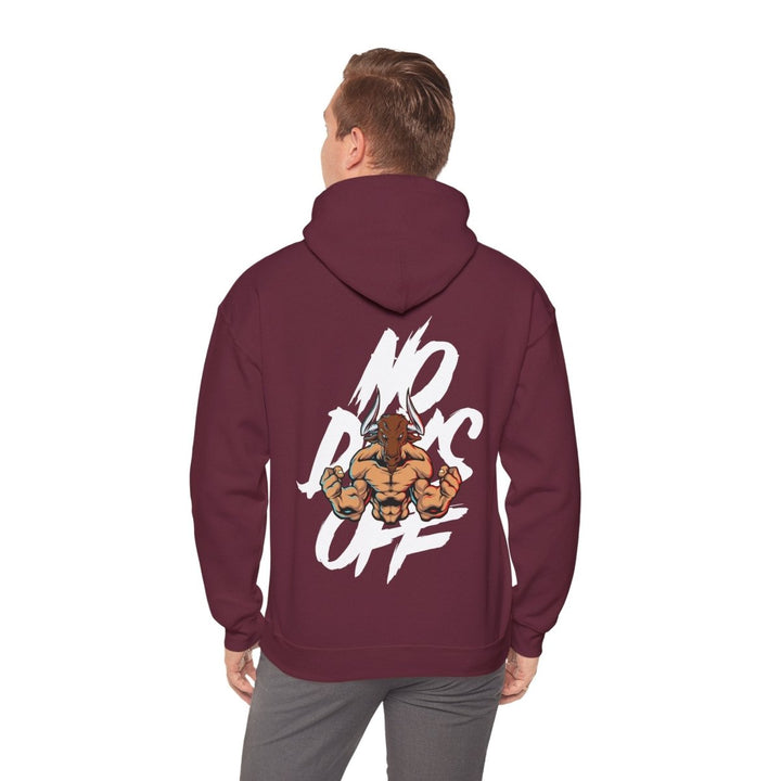 No Dogs Off Unisex Heavy Blend™ Hooded Sweatshirt - Stylish Casual Wear for Animal Lovers - Maroon - S - No Dogs Off Unisex Heavy Blend™ Hooded Sweatshirt - Stylish Casual Wear for Animal Lovers - Tatoo Tee