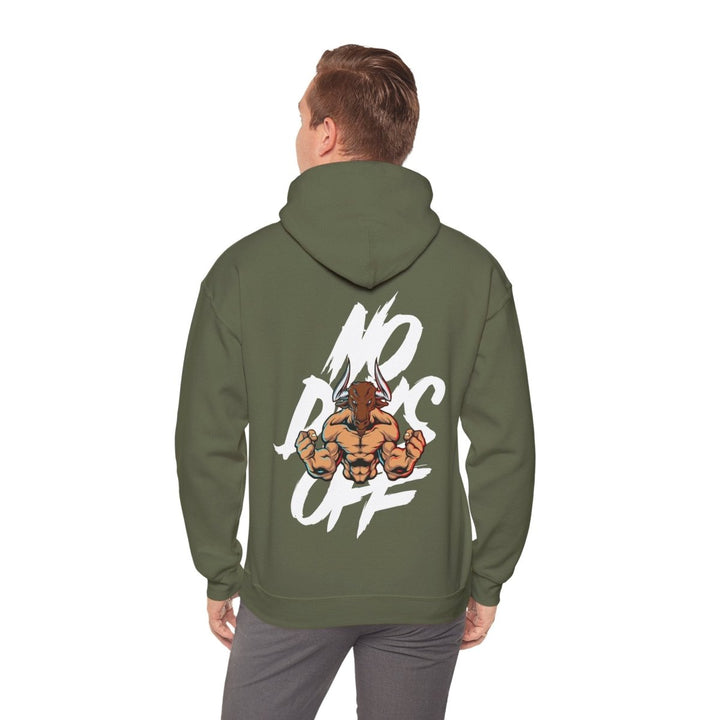 No Dogs Off Unisex Heavy Blend™ Hooded Sweatshirt - Stylish Casual Wear for Animal Lovers - Military Green - S - No Dogs Off Unisex Heavy Blend™ Hooded Sweatshirt - Stylish Casual Wear for Animal Lovers - Tatoo Tee