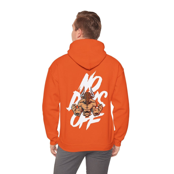 No Dogs Off Unisex Heavy Blend™ Hooded Sweatshirt - Stylish Casual Wear for Animal Lovers - Orange - S - No Dogs Off Unisex Heavy Blend™ Hooded Sweatshirt - Stylish Casual Wear for Animal Lovers - Tatoo Tee
