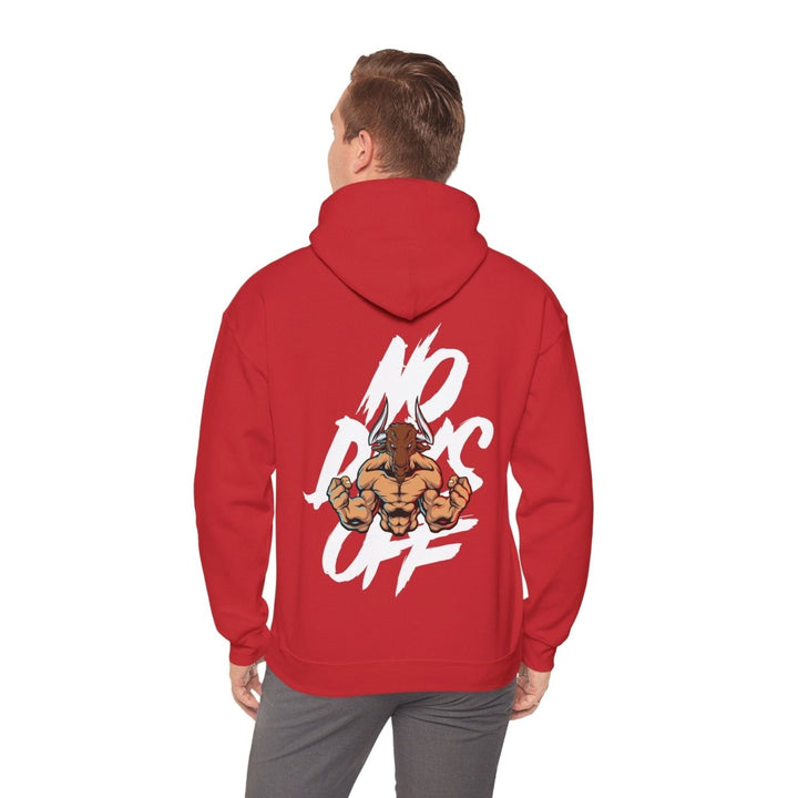 No Dogs Off Unisex Heavy Blend™ Hooded Sweatshirt - Stylish Casual Wear for Animal Lovers - Red - S - No Dogs Off Unisex Heavy Blend™ Hooded Sweatshirt - Stylish Casual Wear for Animal Lovers - Tatoo Tee