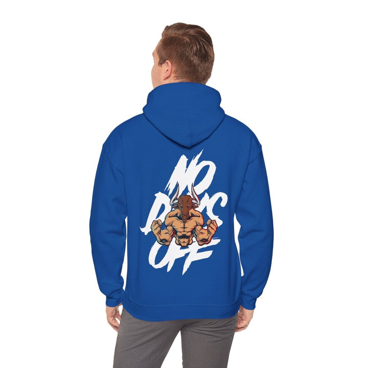 No Dogs Off Unisex Heavy Blend™ Hooded Sweatshirt - Stylish Casual Wear for Animal Lovers - Royal - S - No Dogs Off Unisex Heavy Blend™ Hooded Sweatshirt - Stylish Casual Wear for Animal Lovers - Tatoo Tee