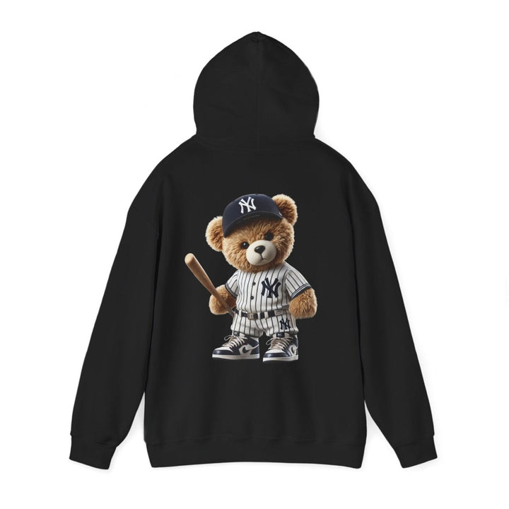 NY Baseball Teddy Bear Unisex Hoodies - Light Pink - S - NY Baseball Teddy Bear Unisex Hoodies - Tatoo Tee