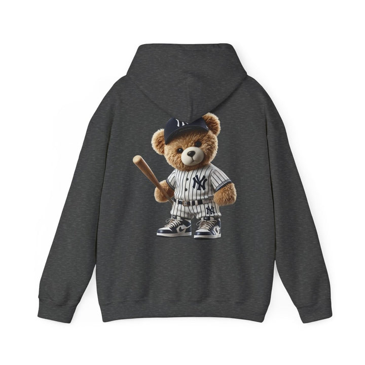 NY Baseball Teddy Bear Unisex Hoodies - Light Pink - S - NY Baseball Teddy Bear Unisex Hoodies - Tatoo Tee