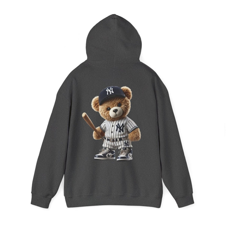 NY Baseball Teddy Bear Unisex Hoodies - Light Pink - S - NY Baseball Teddy Bear Unisex Hoodies - Tatoo Tee