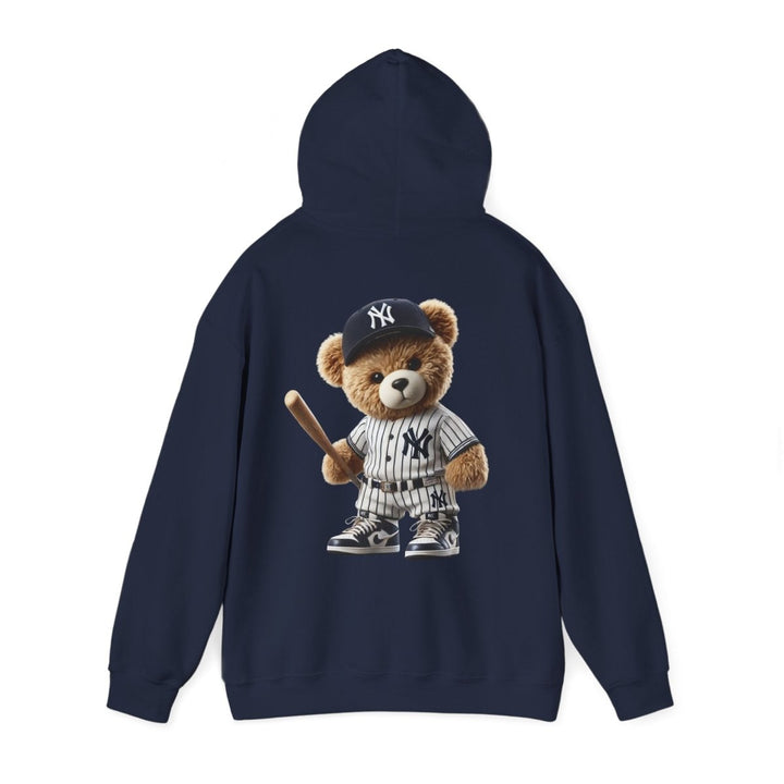 NY Baseball Teddy Bear Unisex Hoodies - Light Pink - S - NY Baseball Teddy Bear Unisex Hoodies - Tatoo Tee