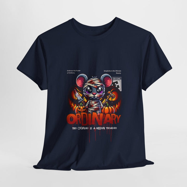 Ordinary Unisex Heavy Cotton Tee - Fun and Edgy Graphic Design - Purple - S - Ordinary Unisex Heavy Cotton Tee - Fun and Edgy Graphic Design - Tatoo Tee
